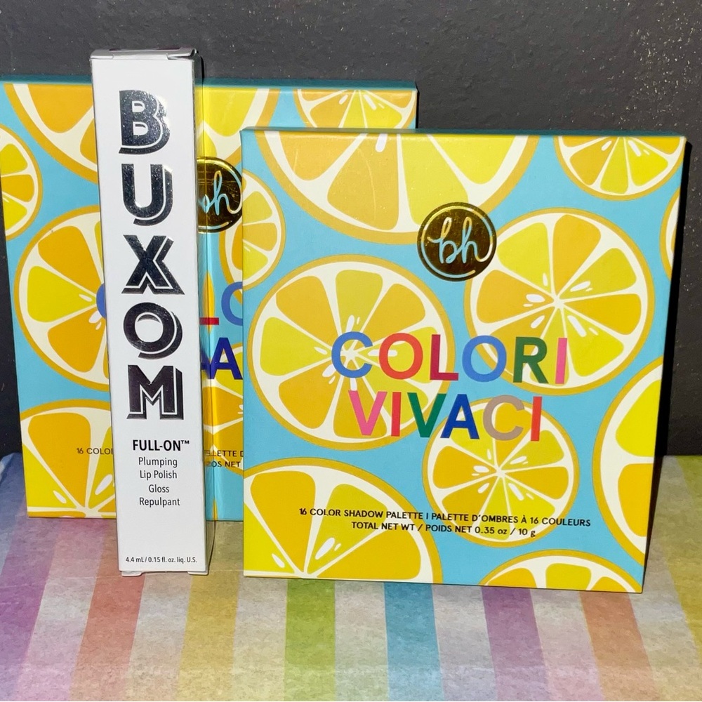 BH Cosmetics Colori Vivaci Palette with Buxom Lip Gloss